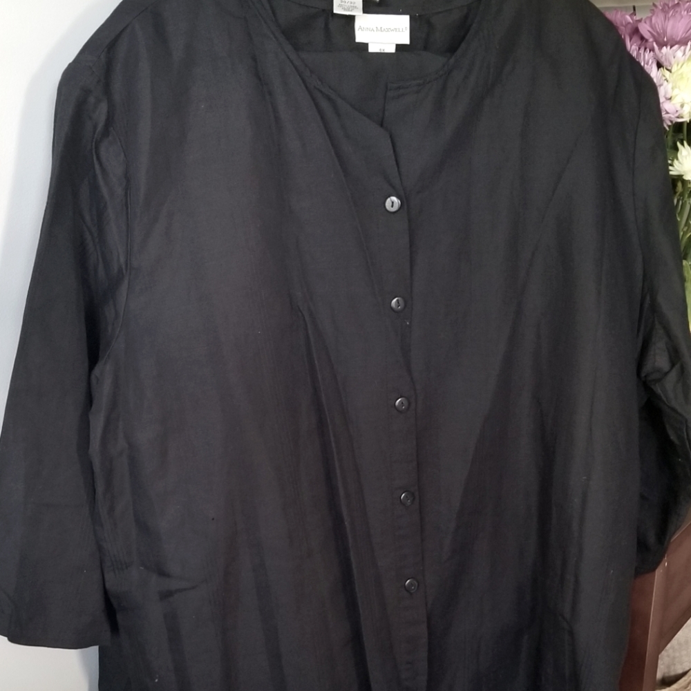 ANNA MAXWELL Women's 2-Piece Top Set Jacket & Top Size 4X 30/32